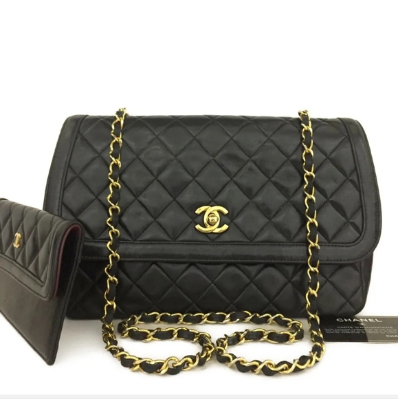 CHANEL Lambskin Crossbody Bag W/ Wallet - Picture 1 of 11